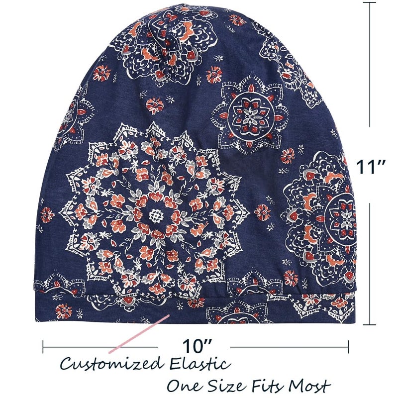 Alnorm Satin Lined Bonnets for Women Slip-on Satin Cap Sleep Gift - Image 4